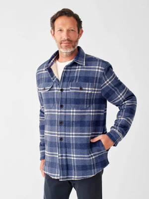 High Pile Fleece Plaid CPO | Faherty