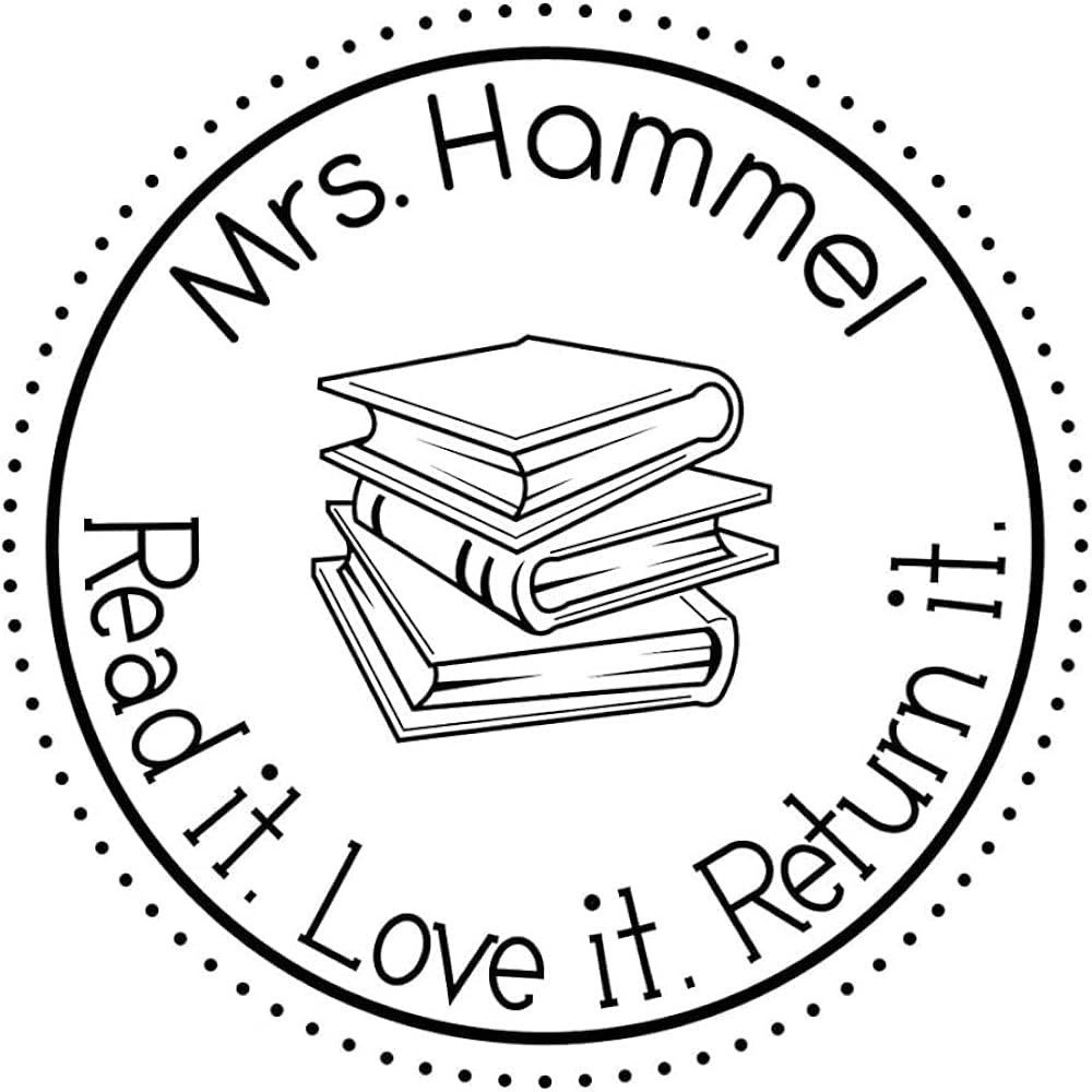 Round Self Inking Teacher Stamp (Teacher Name) | Amazon (US)