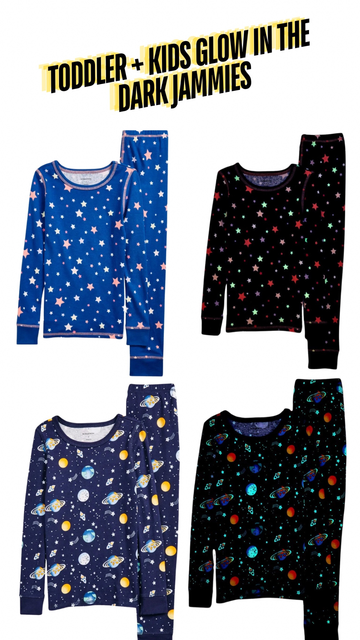 Girls & Boys Glow in the Dark jammies for the Nordstrom Anniversary Sale 🤩 I ended up buying the Petit Len glow in the dark rhinos for Wes but Nordstrom has a couple different colors & patterns  

#LTKFindsUnder50 #LTKxNSale #LTKKids