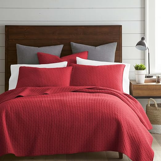 Levtex Home - Cross Stitch Quilt Set - 100% Cotton - Full/Queen Quilt (88x92in.) + 2 Standard Sha... | Amazon (US)