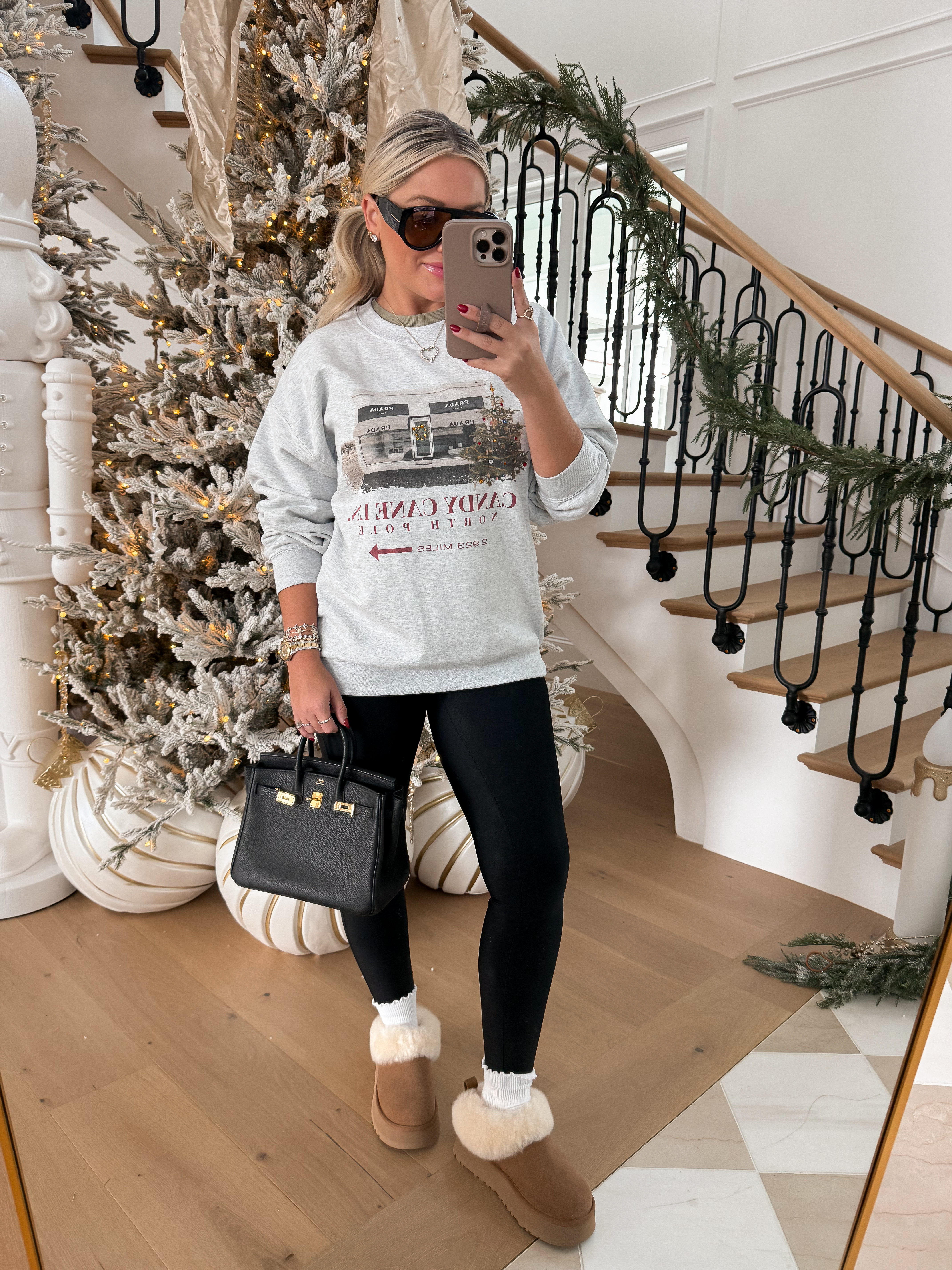 Holiday casual outfit idea, perfect for running errands / wearing size large! 

#LTKootd #LTKHoliday #LTKCyberWeek