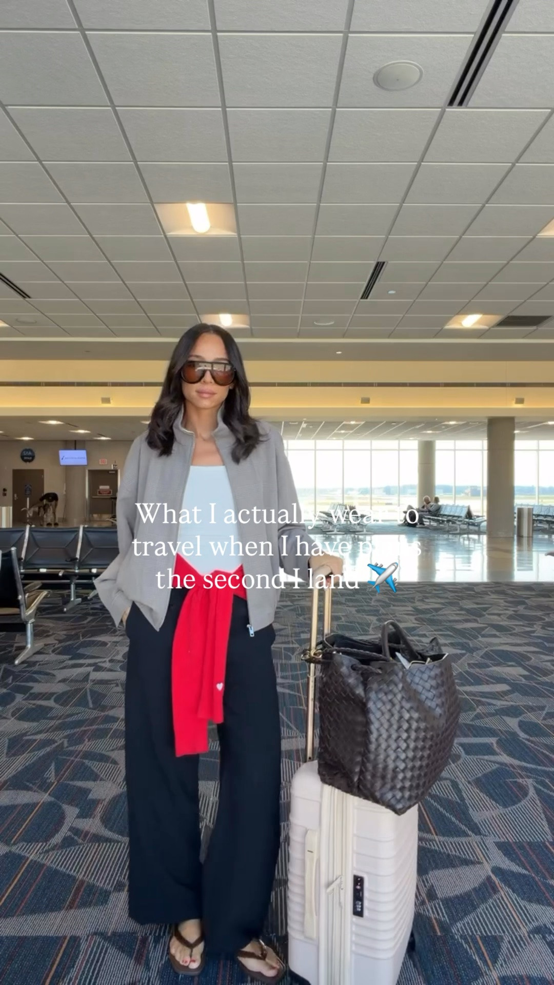 Travel outfit that’s comfy enough for the plane but chic enough for when you land! This plaid funnel neck jacket is the perfect fall layering piece from travel days to date nights. And the pants are viral for a reason! Stretchy waist, perfect drape, and NEVER wrinkle 🙌🏽 wearing a S jacket, S tank, and S pants (I’m 5’8” and these work great with flats) 

Airport outfit Travel outfit School drop off Casual fall outfit

#LTKTravel #LTKSeasonal #LTKootd