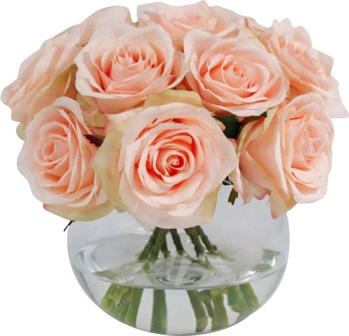 https://www.wayfair.com/decor-pillows/hd0/faux-rose-floral-arrangement-in-vase-l3712-k~wrlo1118.html | Wayfair North America