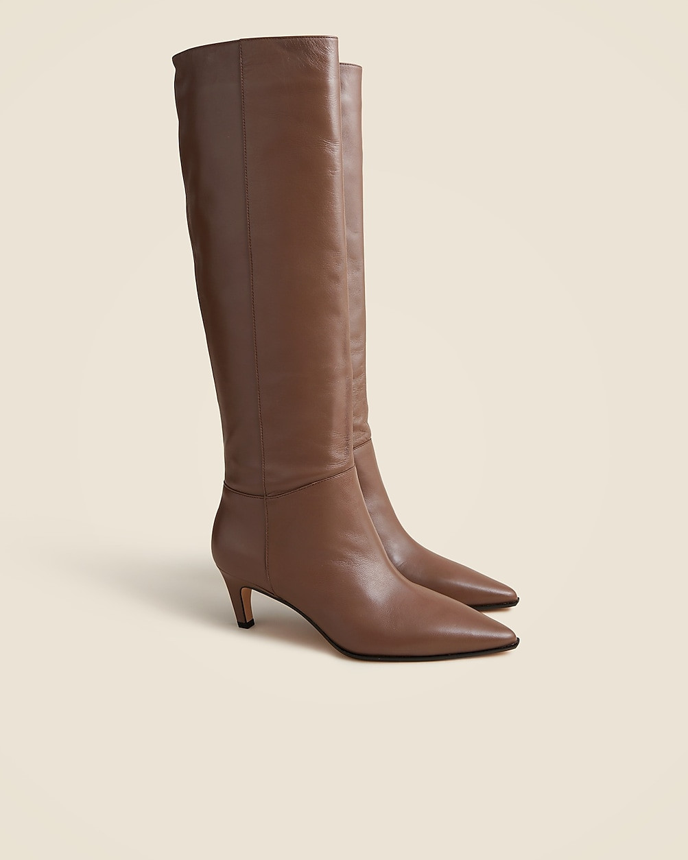 New Stevie knee-high pull-on boots in leather | J. Crew US