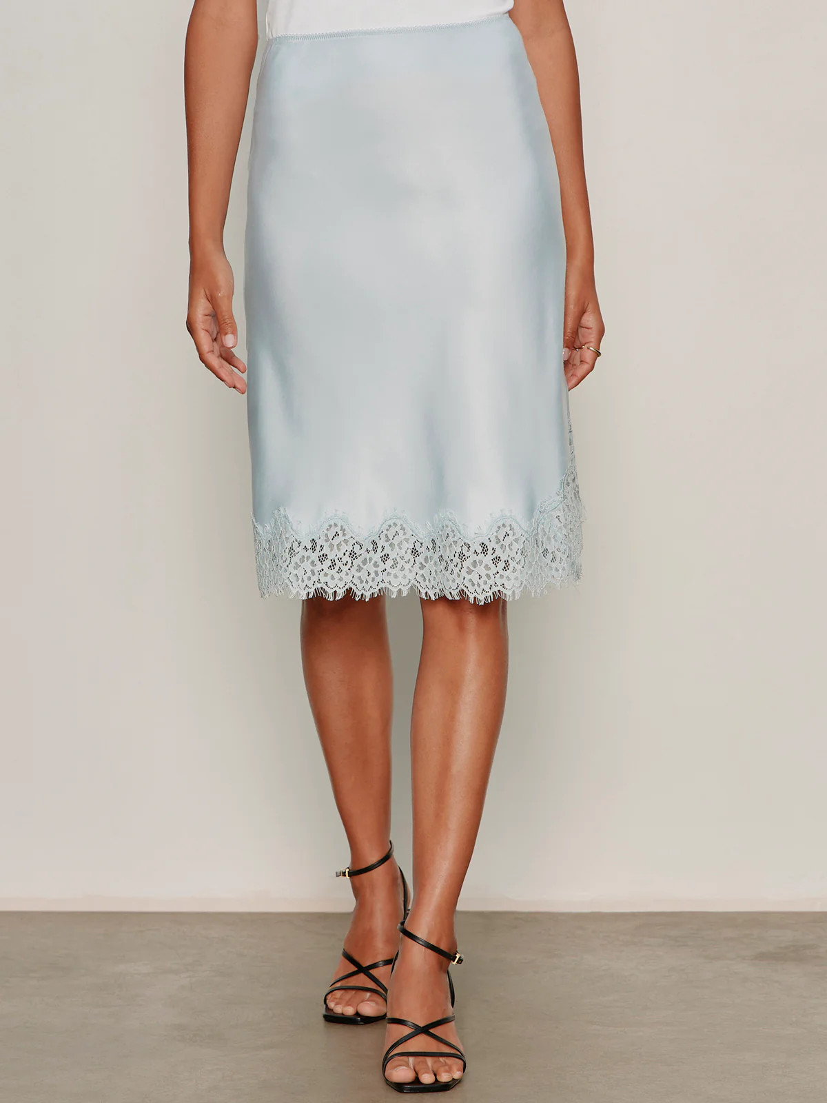 EFFORTLESS LACE SLIP SKIRT BLUE AURA | Sanctuary Clothing