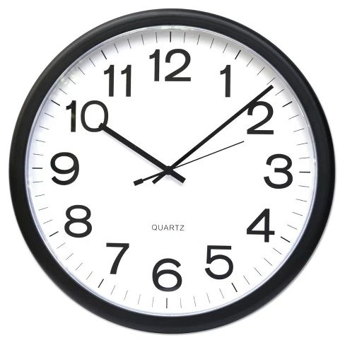 Universal® Round Wall Clock Black | Target
