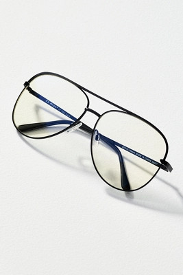 A.J. Morgan MC Blues Metal Aviator Readers | Anthropologie (US)