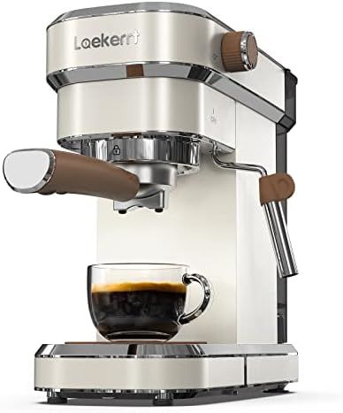 Espresso Machine Laekerrt 20 Bar Espresso Maker with Milk Frother Steam Wand, Professional Espresso  | Amazon (US)