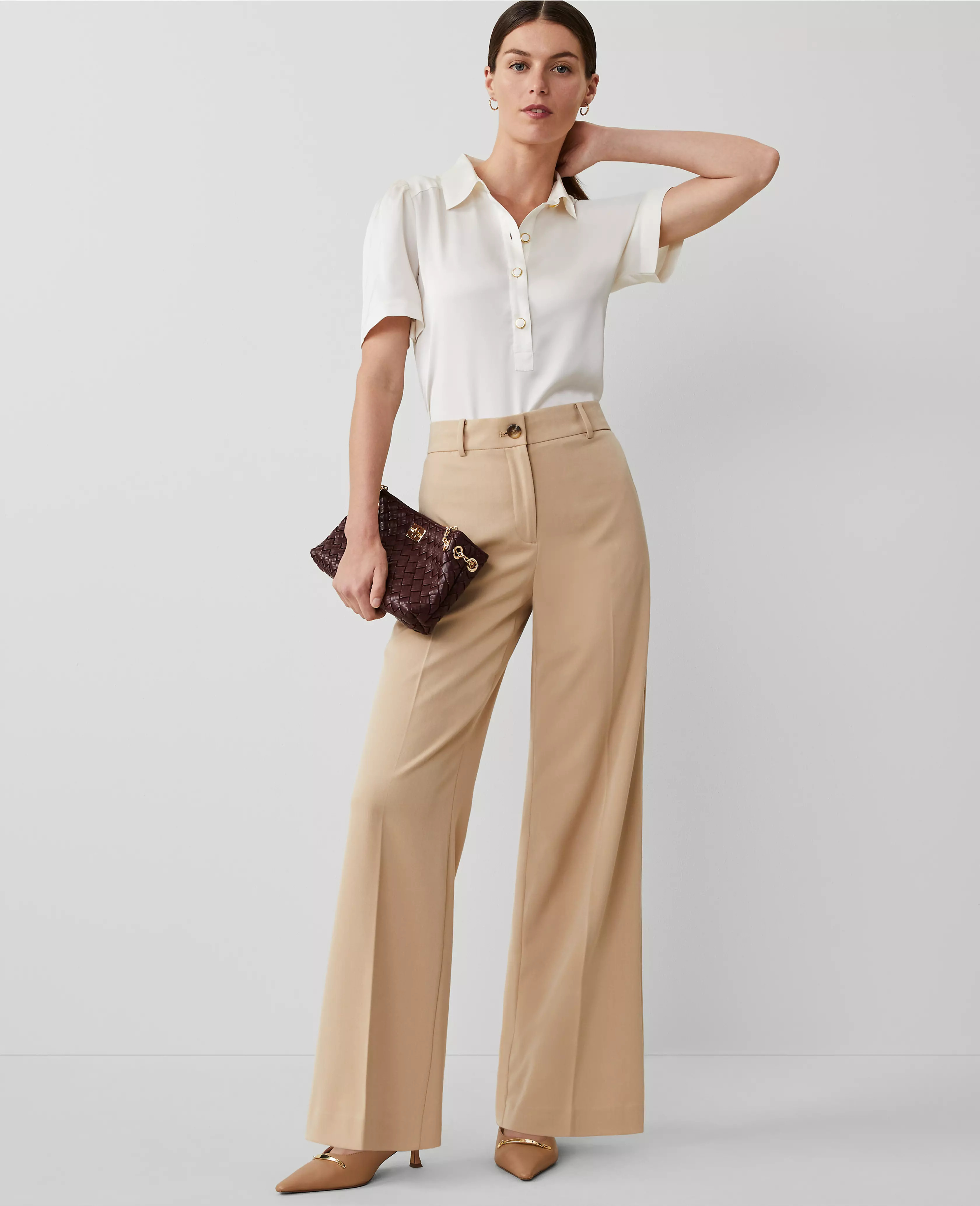 The Petite Perfect Wide-Leg Pant | Ann Taylor