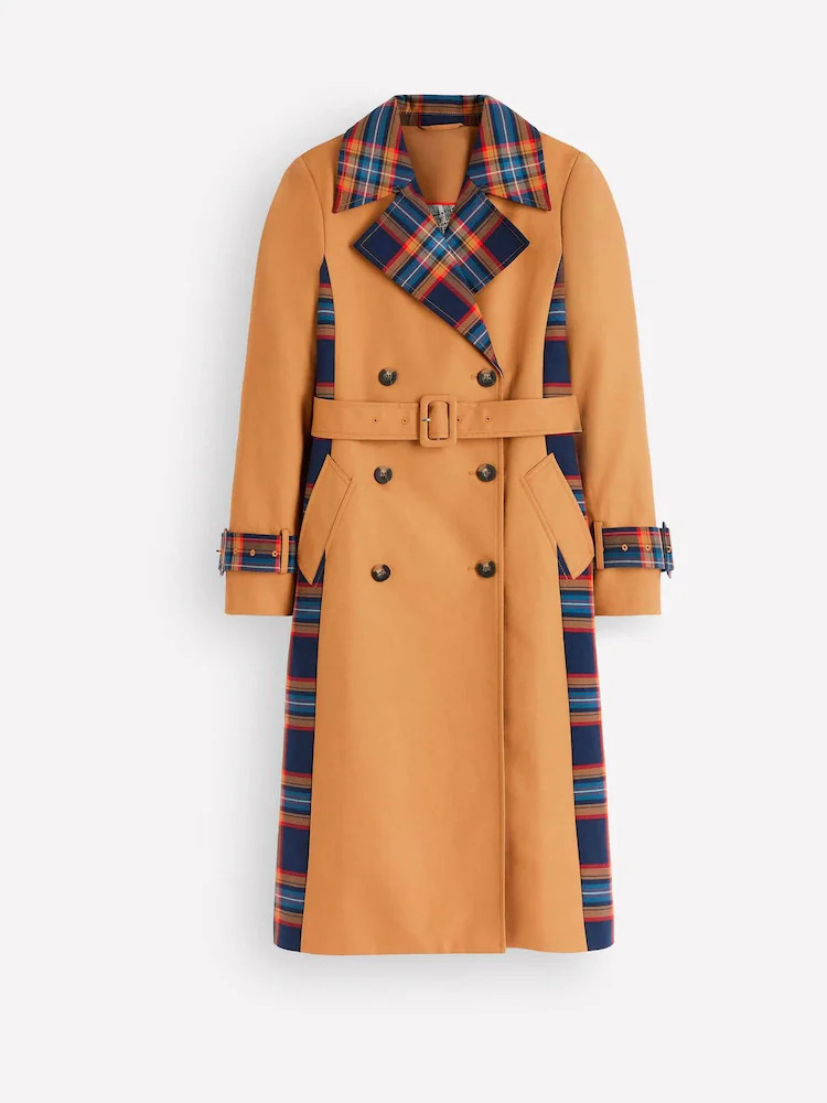 Boden Brown Double Breasted Trench Coat | Next US