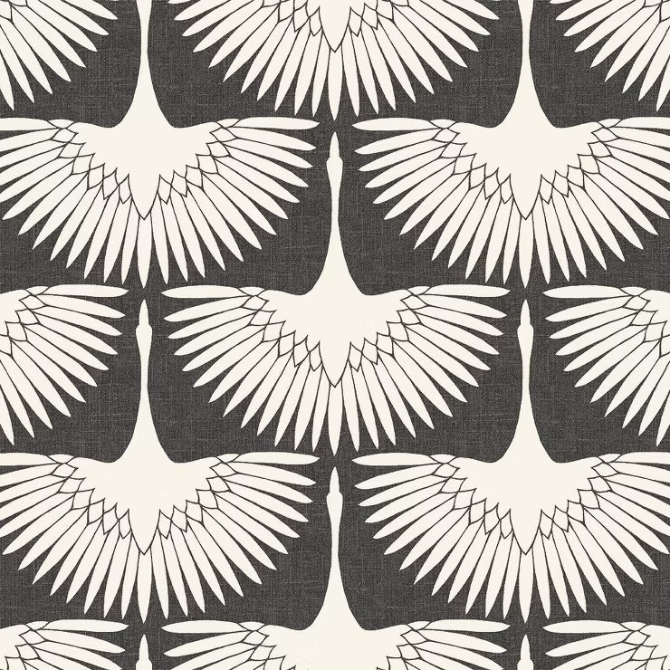 Tempaper Feather Flock 16.5ft Peel and Stick Wallpaper Storm Gray | Target
