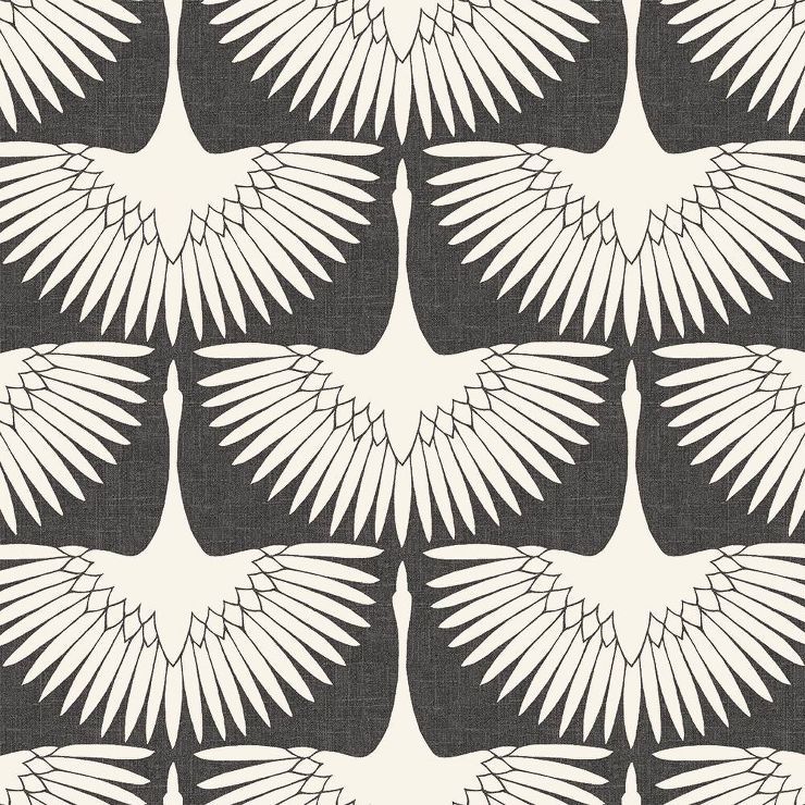 Tempaper Feather Flock 16.5ft Peel and Stick Wallpaper Storm Gray | Target