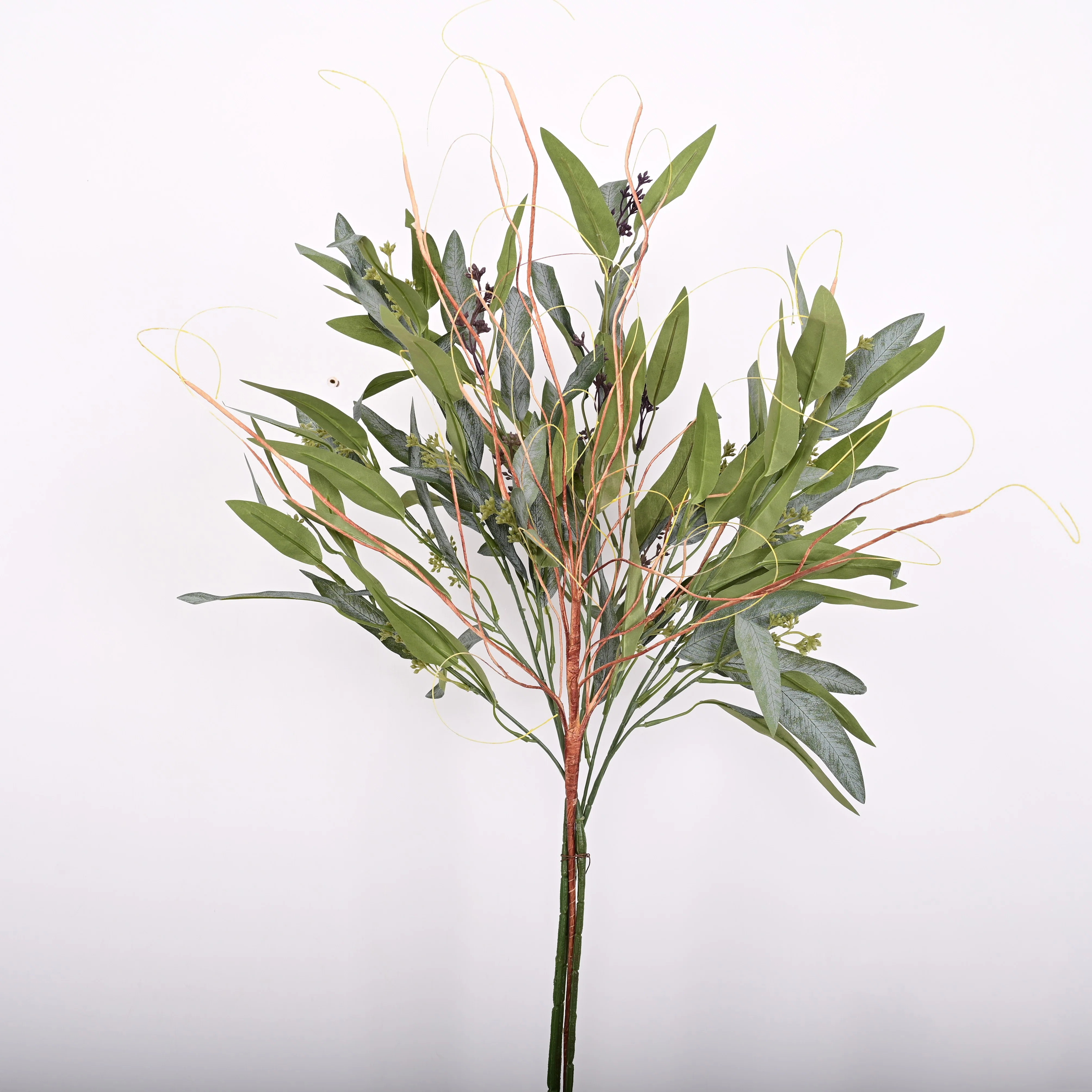 Artificial Farmhouse Greenery Foliage Leaves Sprays Berry Long Stem For Vase Filler, Home Wedding... | Wayfair North America