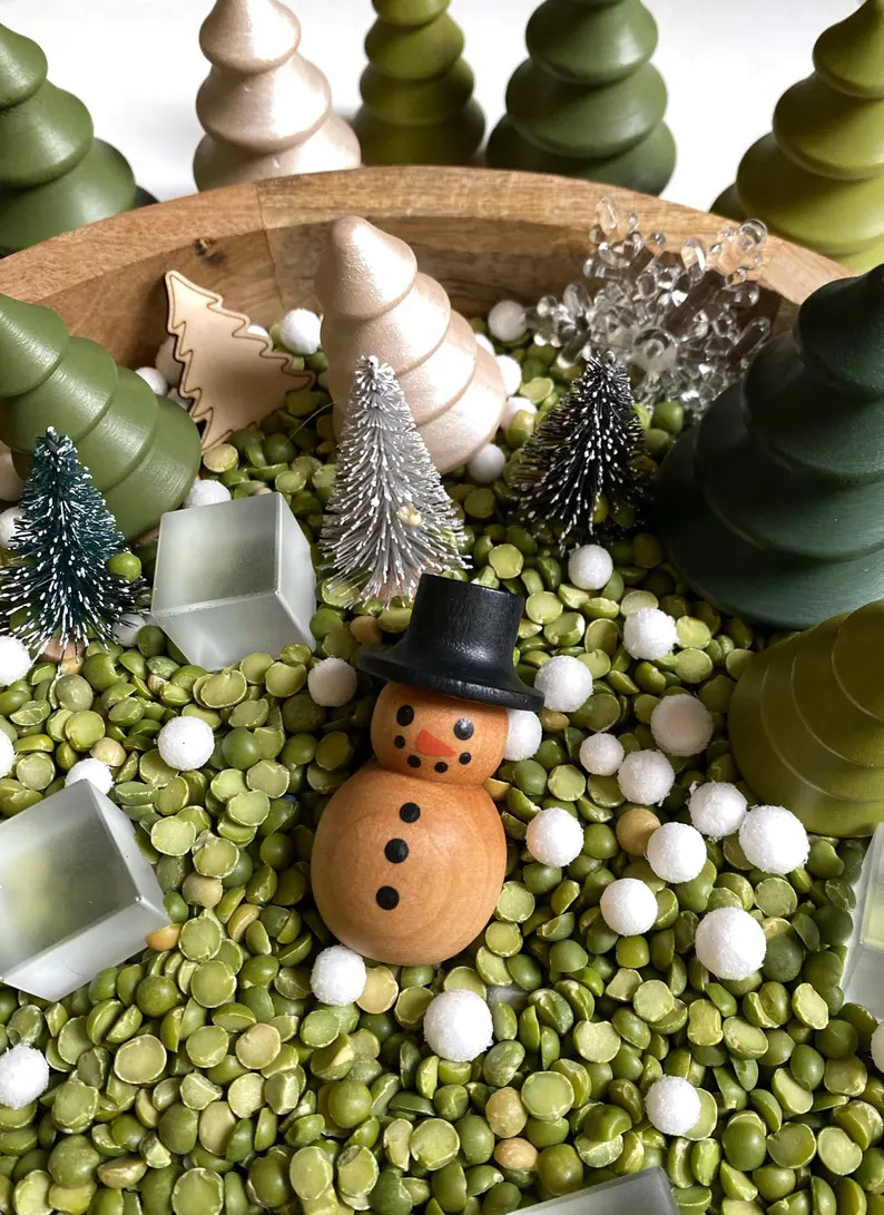 Mini Wood Snowman - Etsy | Etsy (US)