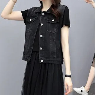 Denim Vest | YesStyle Global