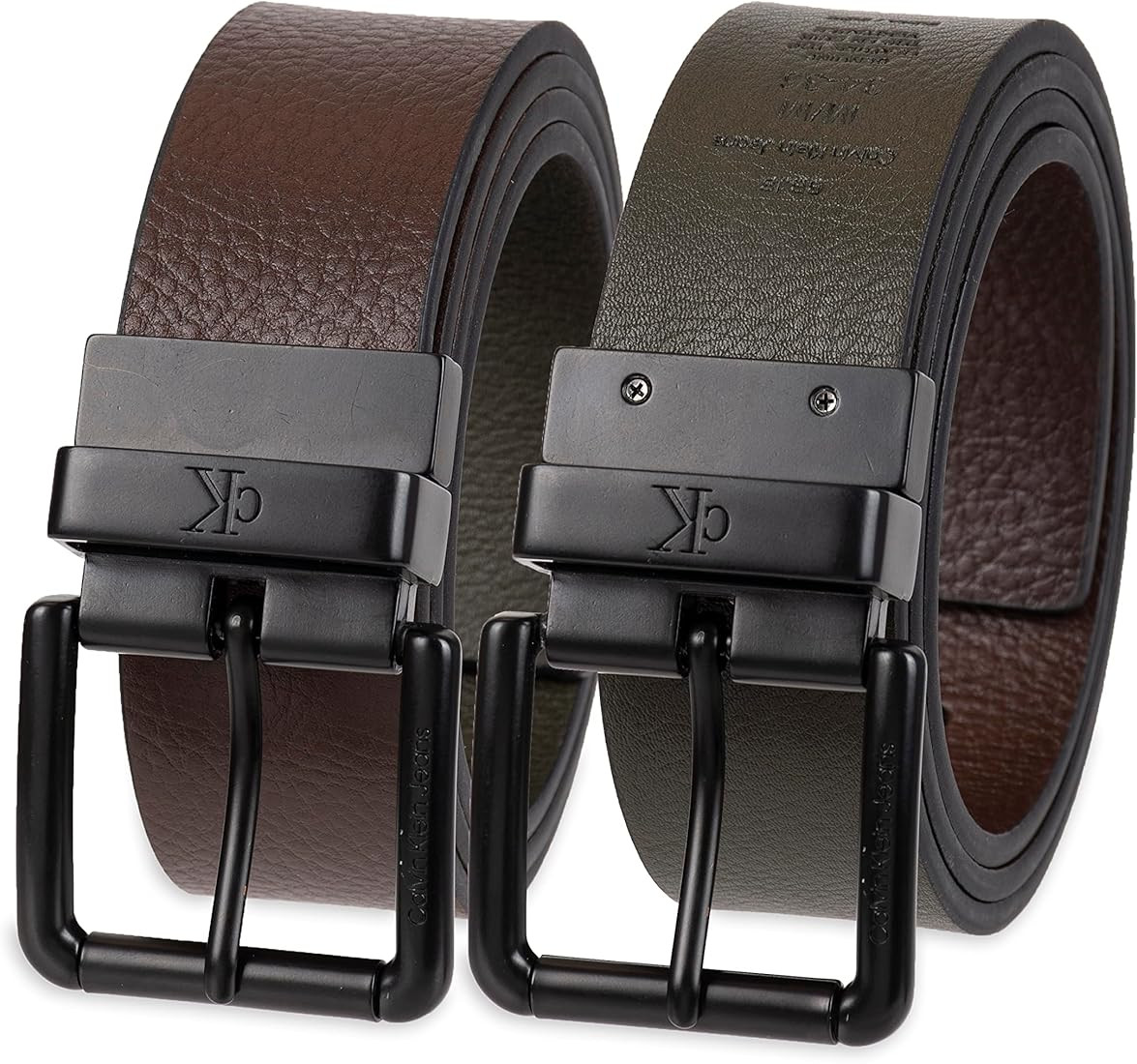 Calvin Klein Men's Everyday Versatile Two-In-One Reversible Belt | Amazon (US)