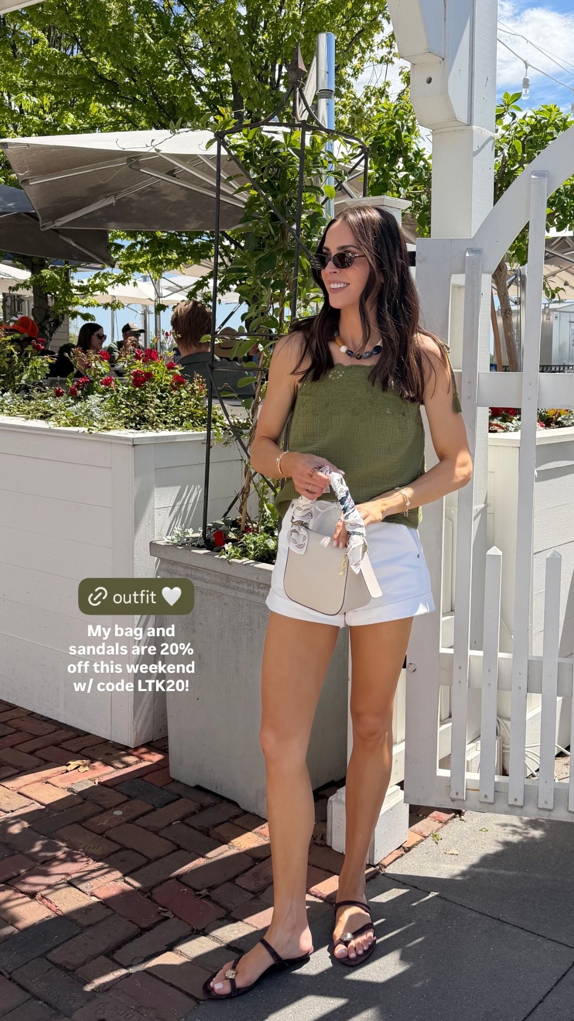 My bag and sandals are 20% off this weekend w/ code LTK20!