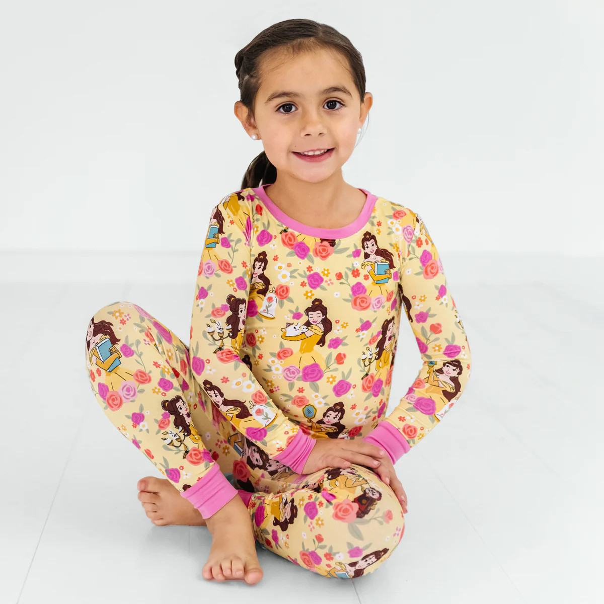 Disney Princess Belle Two-Piece Pajama Set | Little Sleepies