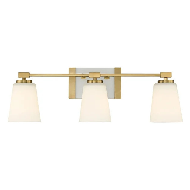 Warm Brass Three Light Bathroom Vanity from the Darby Collection | Walmart (US)