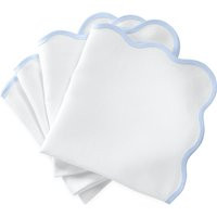 Matouk Scallop Edge Napkins - set of 4 In Ice Blue | 10151 | Matouk