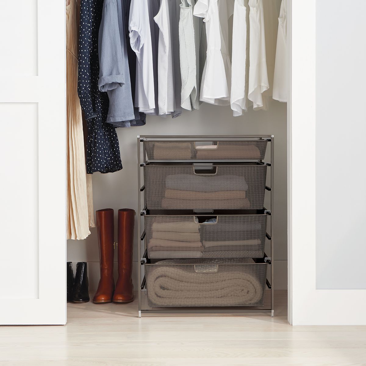 Elfa Wide Drawer Solution | The Container Store