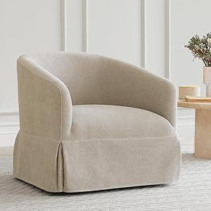 Swivel Accent Chair Modern Barrel Armchair for Bedroom Nursery Reading Waiting Living Room, 22-in... | Amazon (US)
