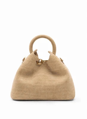 Baozi Croco Suede Beige | Elleme