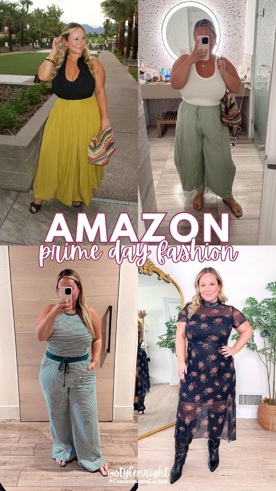 Amazon Fashion on sale for Prime Day!! 

Green Skirt size LARGE Black top size LARGE Stripe green set MEDIUM (sized down) Light green pants LARGE black floral dress LARGE 

 #LTKSeasonal #LTKSaleAlert #LTKMidsize