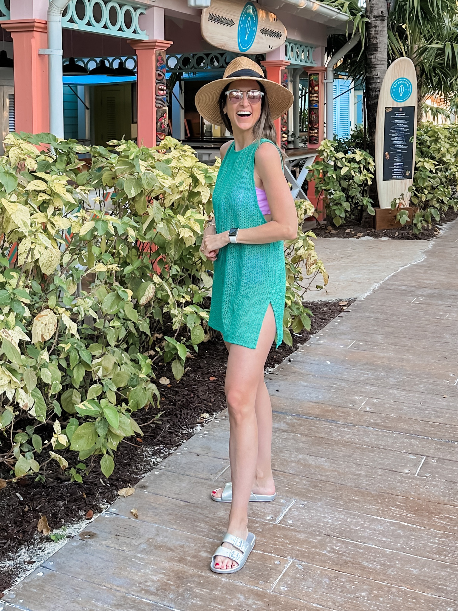 Obsessed with this beach cover up! Wearing size small. I’d say it runs a bit small. Amazon swimsuit fits TTS. Wearing size XS in Brixton hat  

#LTKswim #LTKtravel #LTKFind