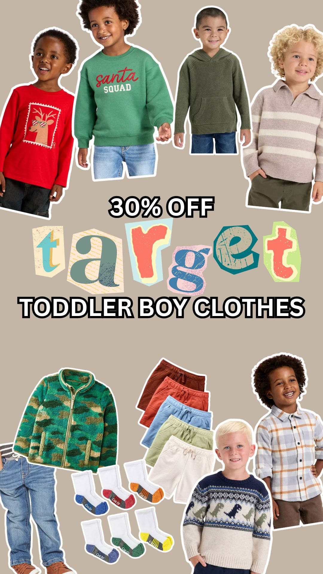 Target is having 30% off kids, toddler and baby clothes now until Saturday (12/13)

Here are some things I have in my cart for Cape!

toddler boy, christmas outfit, toddler clothes, boy clothes 

 #LTKSaleAlert #LTKKids