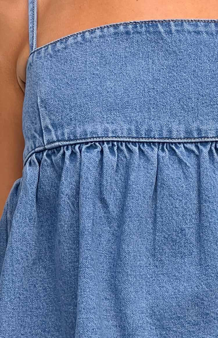 Ethel Blue Denim Top | Beginning Boutique (US)