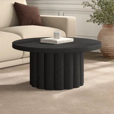 Olie 32" Wide Round Fluted Coffee Table | Wayfair North America