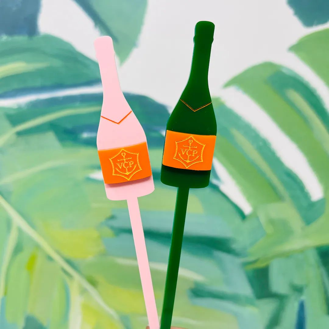 Champagne Bottle Stir Stick, Drink Stirrer, Bachelorette party, Wedding Decor, Girls Weekend, Gif... | Etsy (US)