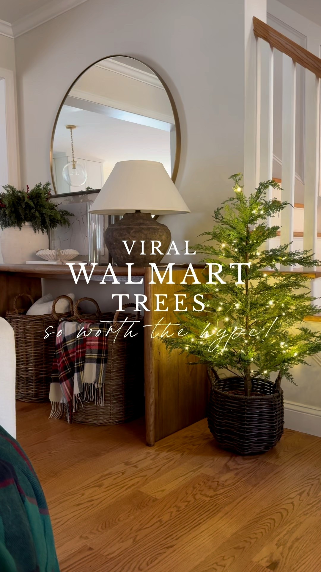 Holiday Entryway

Walmart holiday tree  Wooden console table, woven basket, knit throw blanket, basil candle, book stack, marble bowl, terracotta vases, faux stems, beaded garland, Sherri calnan home

#LTKFindsUnder50 #LTKHoliday #LTKHome