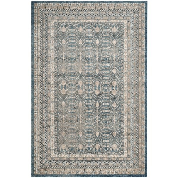 Safavieh Sofia Vintage Blue/ Beige Distressed Rug - 8' x 10' | Bed Bath & Beyond