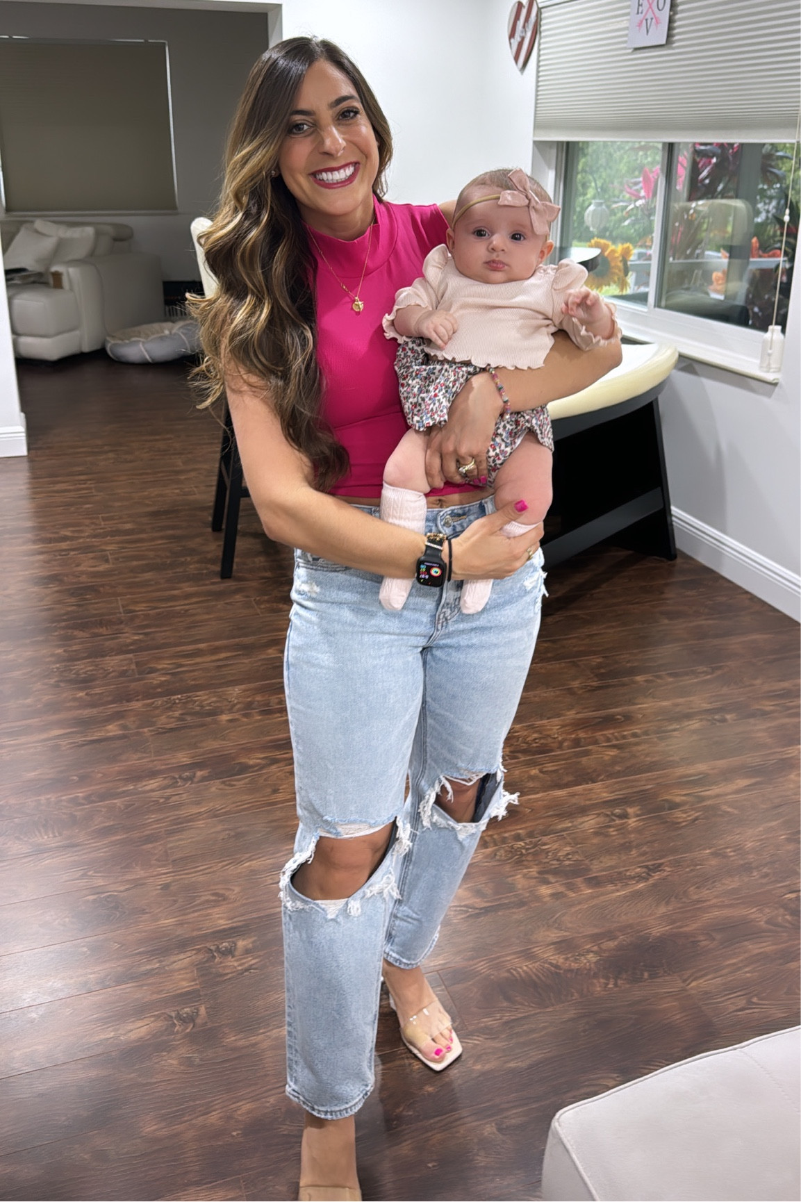 Visiting grandma in Florida ! Mommy and me outfits in pink for the baby girl! 

#LTKstyletip #LTKbaby #LTKSpringSale