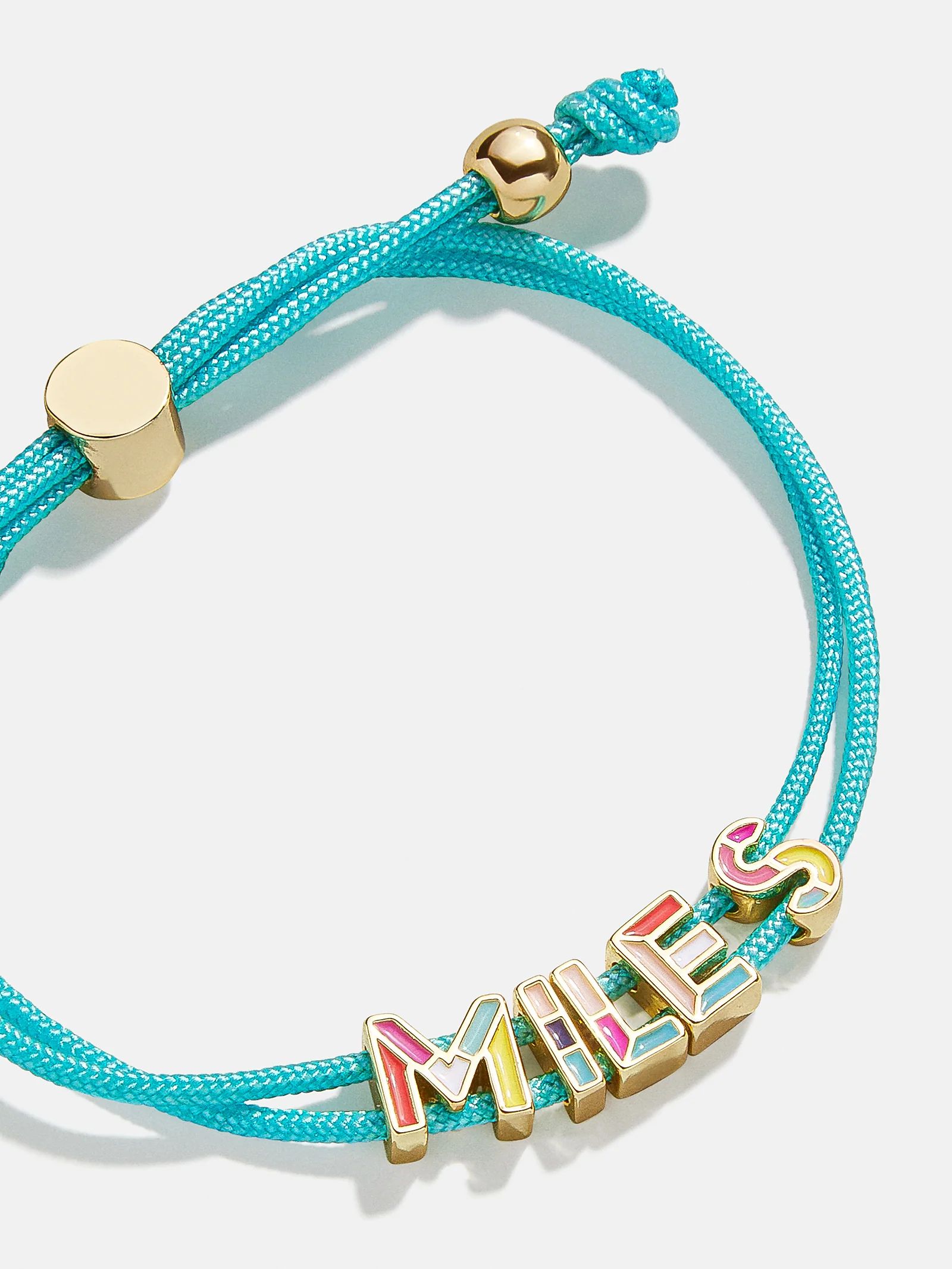 Kids' Custom Cord Bracelet - Aqua | BaubleBar (US)