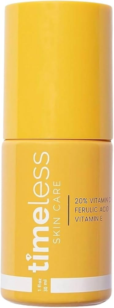 Timeless Skin Care Vitamin C Serum with Vitamin E & Ferulic Acid - Brightening Serum - for Oily &... | Amazon (US)