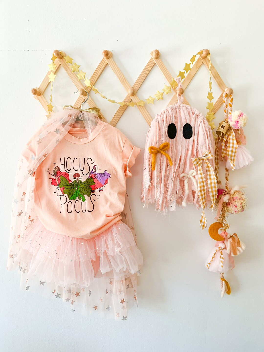 Pink Rag Ghost Hanging | Etsy (US)