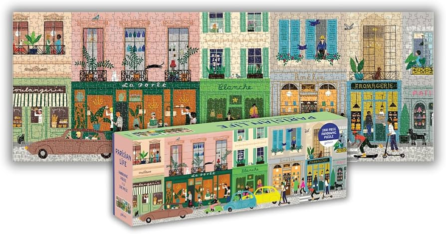 Galison Parisian Life – 1000 Piece Panoramic Puzzle Fun and Challenging Activity with Bright an... | Amazon (US)