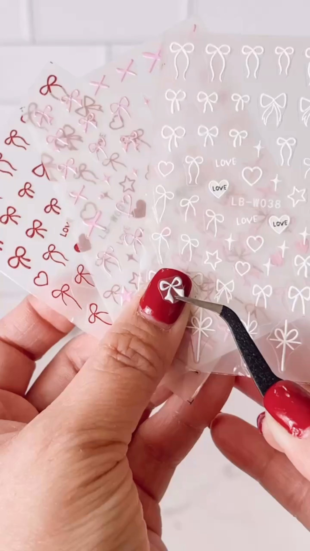 DIY holiday nails, but make it easy 💅🎄
My red nails were already done—I just added these tiny bow nail stickers and called it a day.

No salon. No extra polish. Just a simple festive upgrade for busy moms who still want cute nails ✨
Would you try nail stickers?

diy holiday nails, nail stickers tutorial, bow nail stickers, red holiday nails, easy nail art at home, festive nails diy, mom beauty hacks, affordable nail ideas, christmas nail stickers, quick manicure ideas, stocking stuffers, valentines day nails


#LTKHoliday #LTKselfcare #LTKBeauty