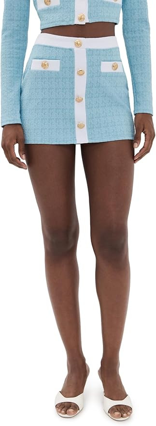 L'AGENCE Women's Coco Colorblock Chic High Waist Skirt | Amazon (US)