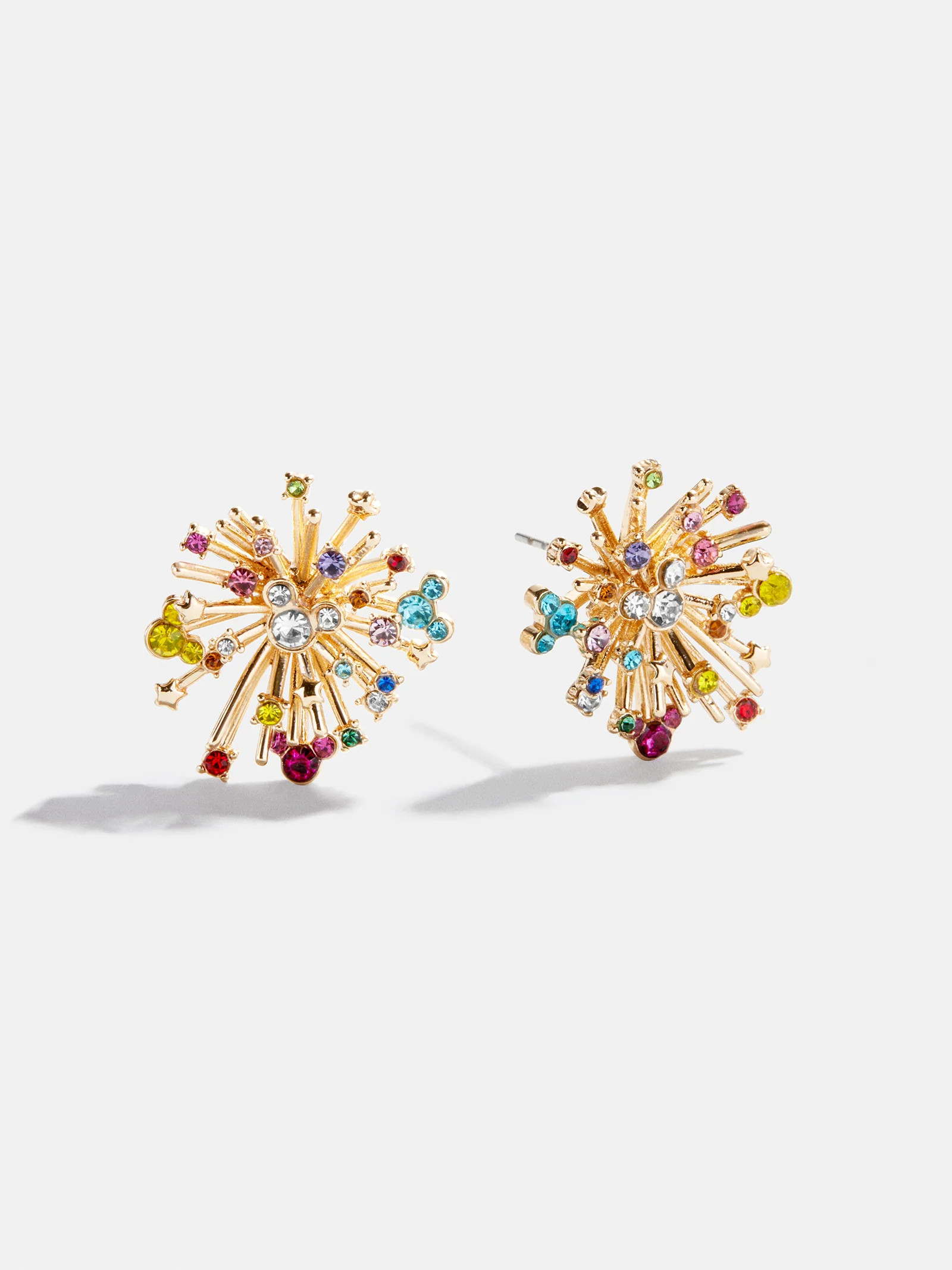 Disney Mickey Mouse Firework Earrings - Gold/Multi | BaubleBar