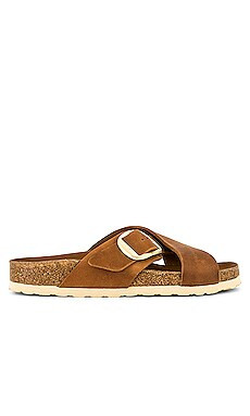 BIRKENSTOCK Siena Big Buckle Sandal in Cognac from Revolve.com | Revolve Clothing (Global)