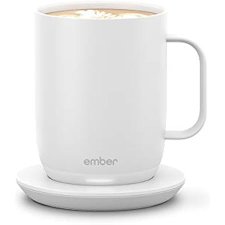 Ember Temperature Control Smart Mug 2, 10 oz, White, 1.5-hr Battery Life - App Controlled Heated Cof | Amazon (US)