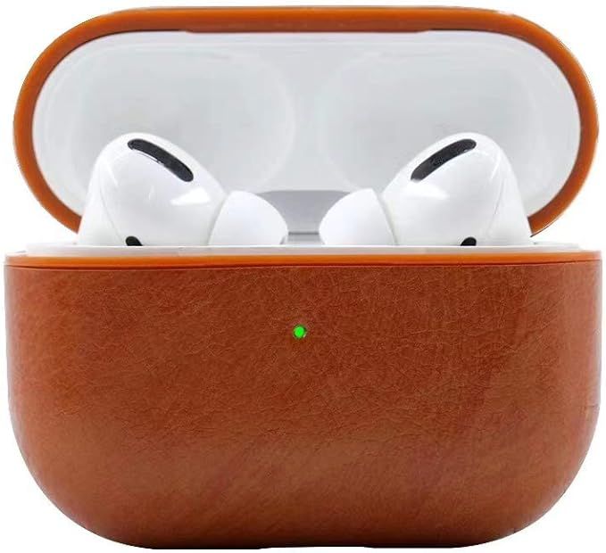 Hopesz, AirPods Pro Case Cover, Leather Case Cover for AirPods Pro PU Leather Portable Protective... | Amazon (US)
