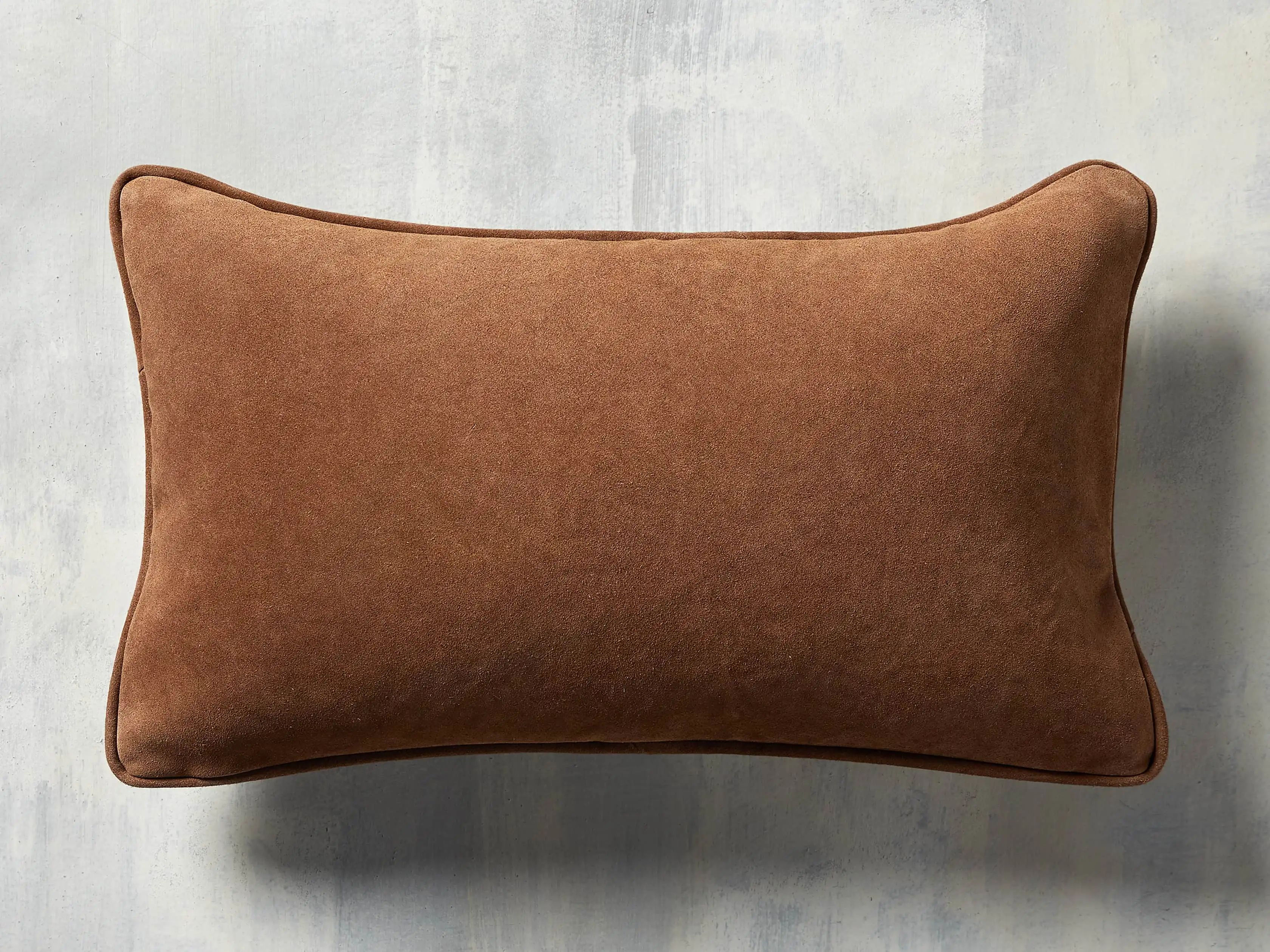 Suede Lumbar Pillow Cover | Arhaus