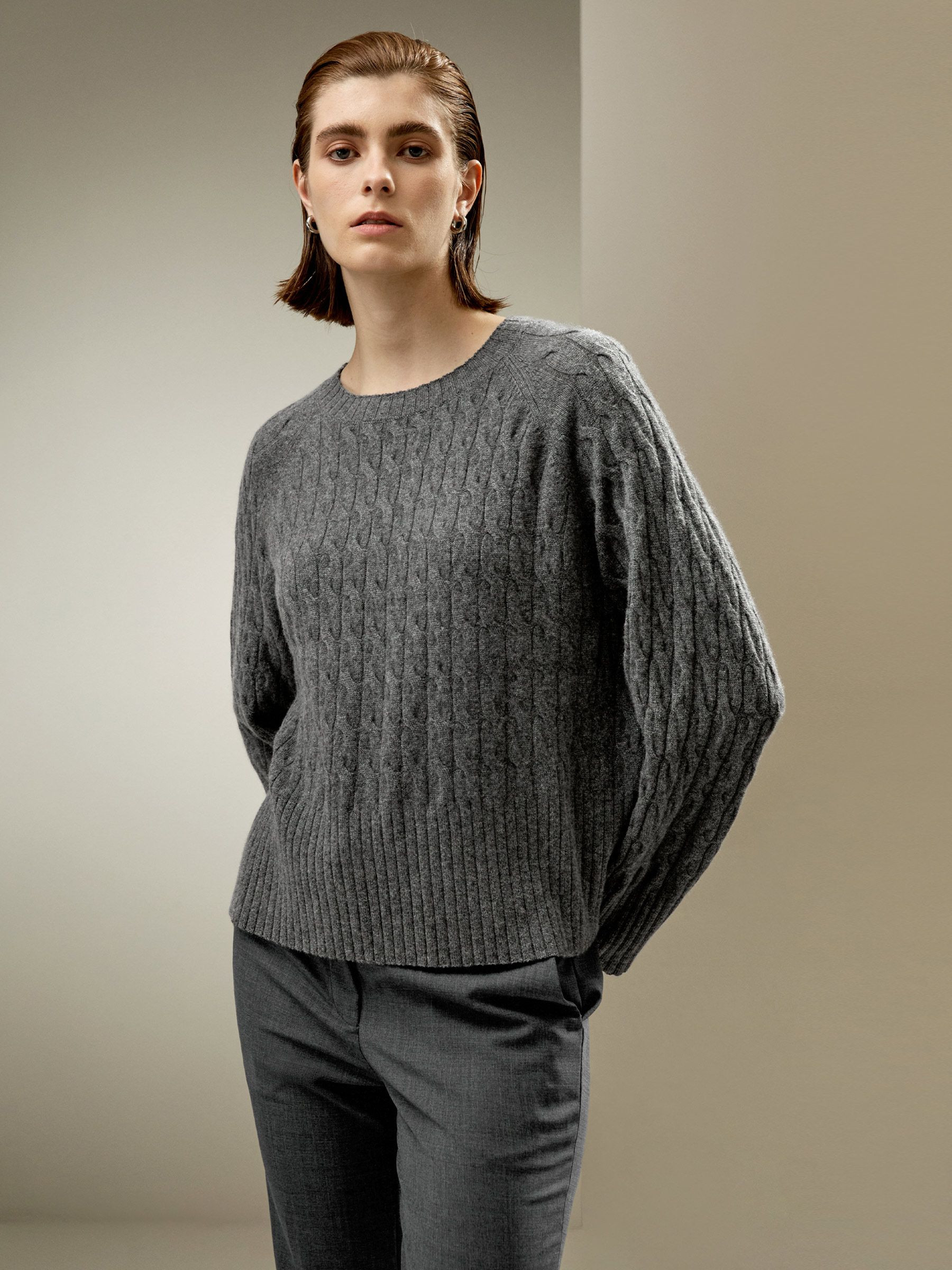 Baby Cashmere Cable-knit Sweater | LilySilk