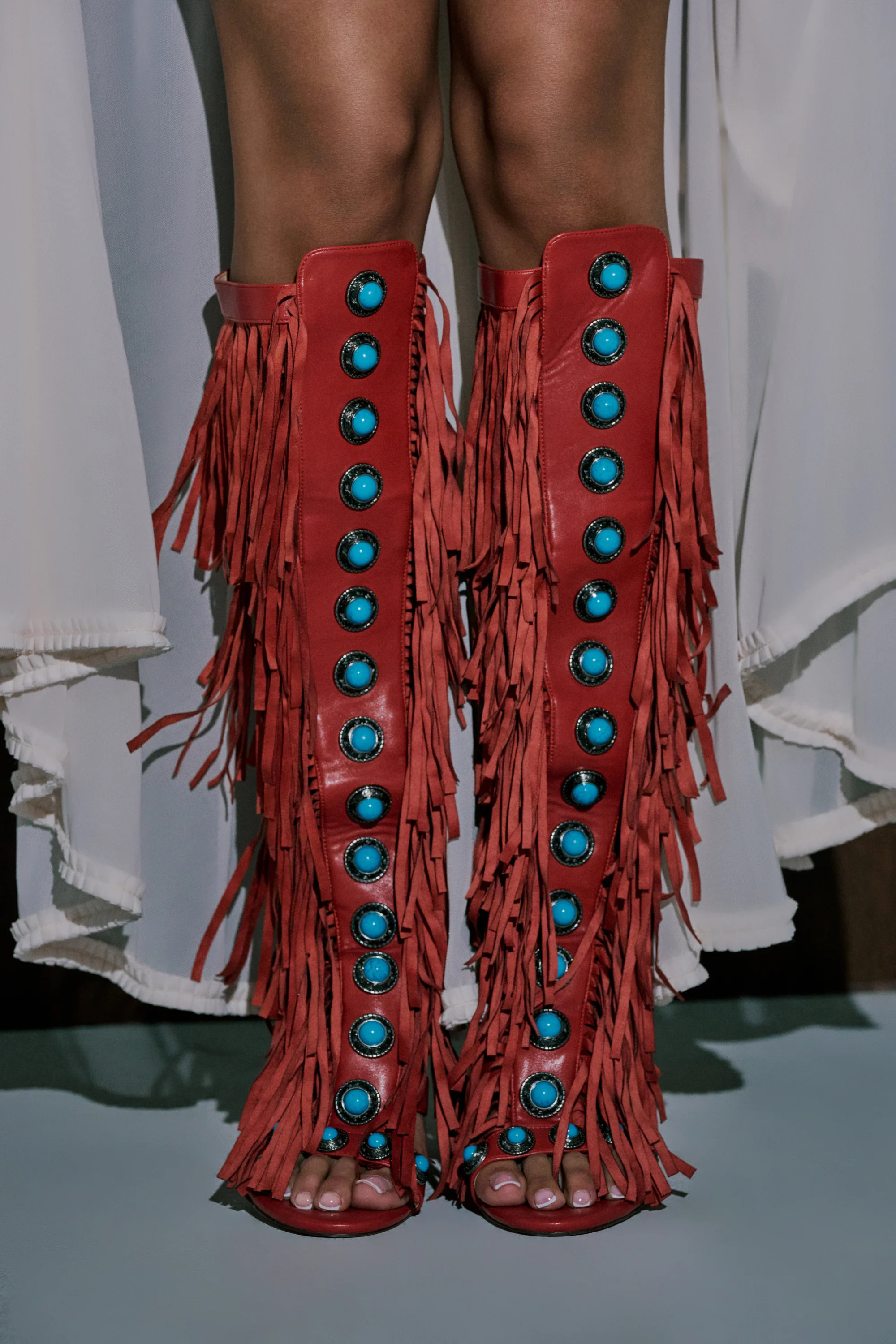 AZALEA WANG AMADEO RED SANDAL | AKIRA