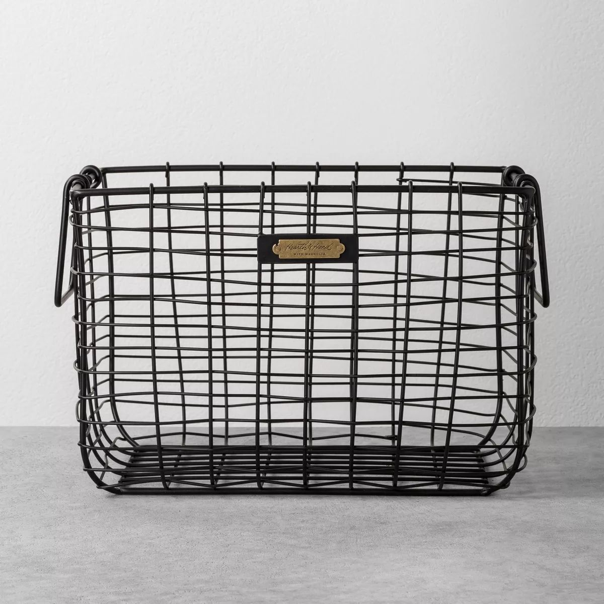 Wire Storage Basket Black - Hearth & Hand™ with Magnolia | Target